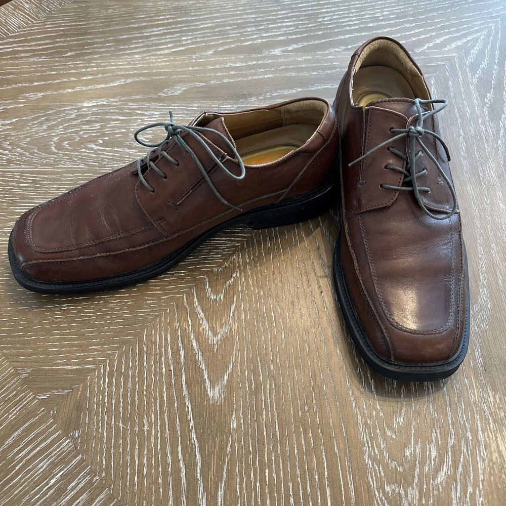 DOCKERS Sz 11 PRO STYLE 090-3173‎ Casual/Dress BROWN LEATHER OXFORD SHOES MENS